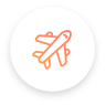 Icon for travel insurance.