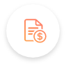 Pay stub icon. Icon for pay stubs.