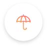 Umbrella icon. Icon for umbrella.