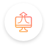 Exporting and sharing icon. Icon for exporting and sharing.