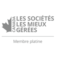 Logo des membres du Club Platine des Sociétés les mieux gérées du Canada.