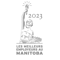 Logo des meilleurs employeurs du Manitoba de 2023.