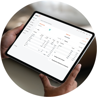 Talon de paie, de l’application Payworks Libre-service des employés, ouvert sur une tablette.